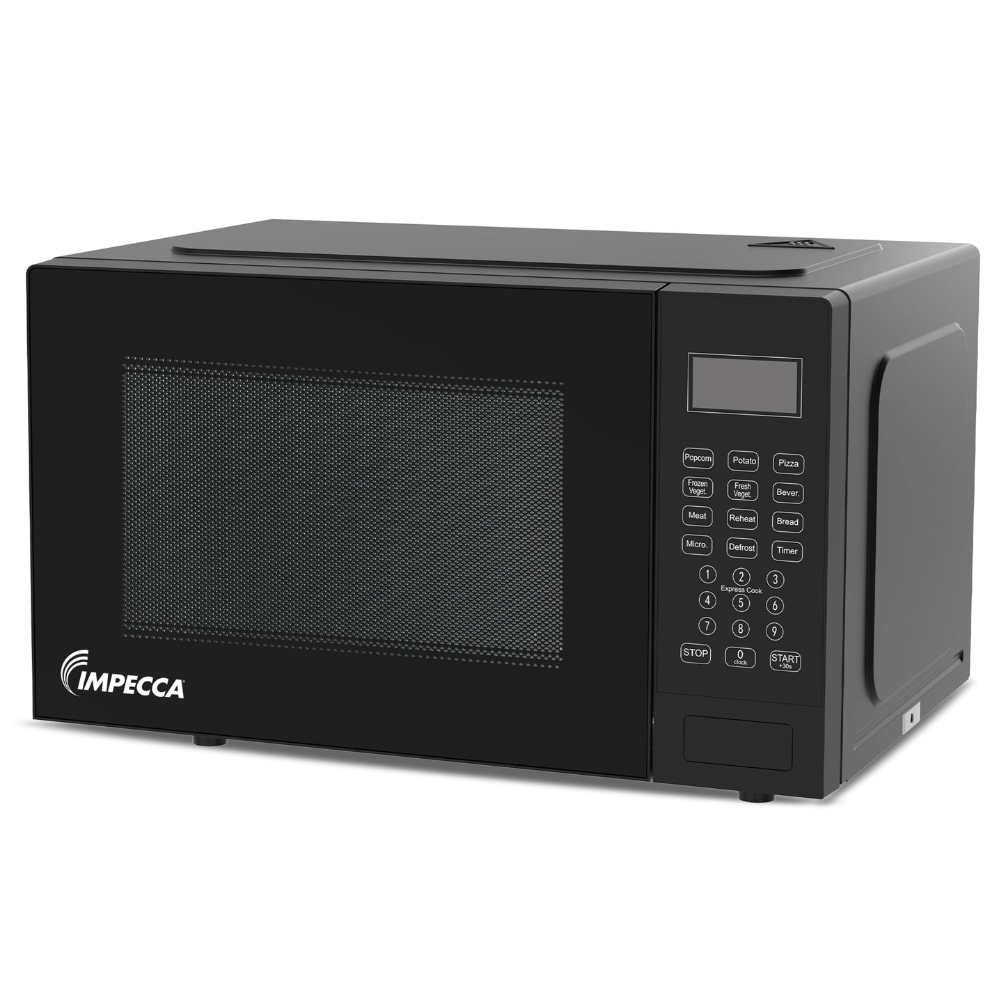 Impecca 0.9 cu ft Countertop Microwave Oven in Classic Black