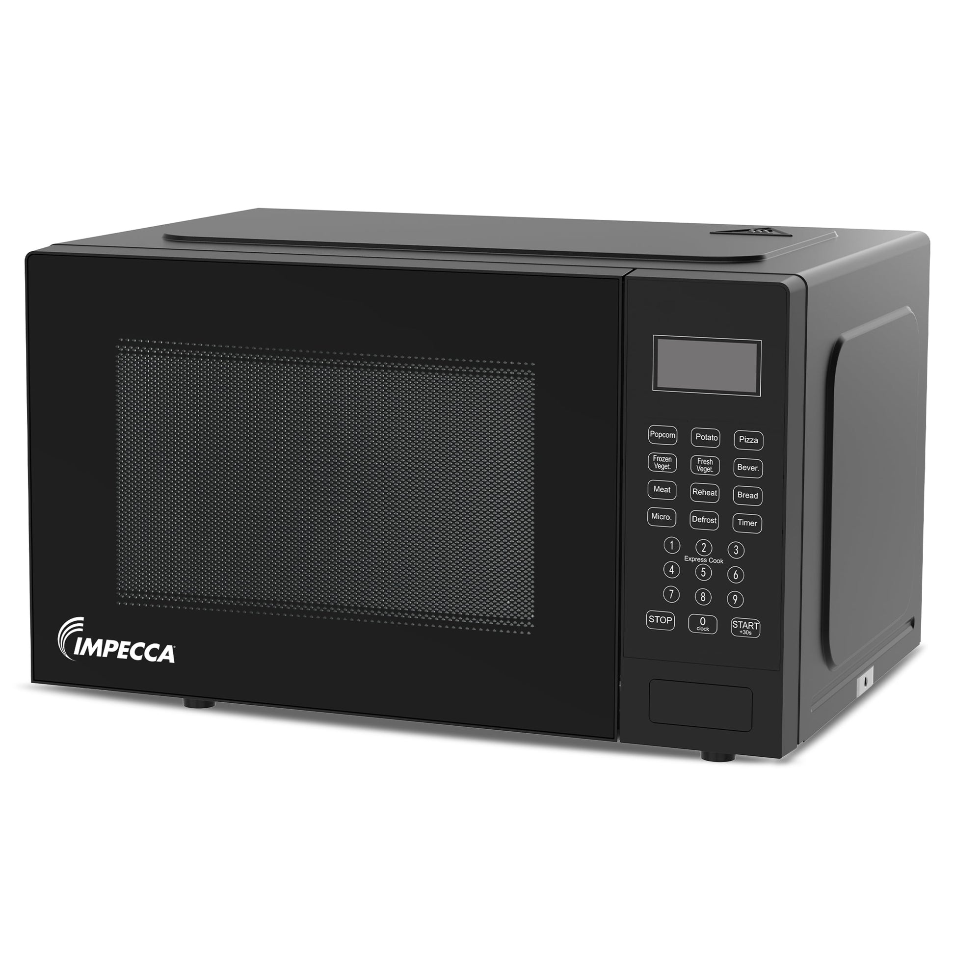 Impecca 0.9 cu ft Countertop Microwave Oven in Classic Black