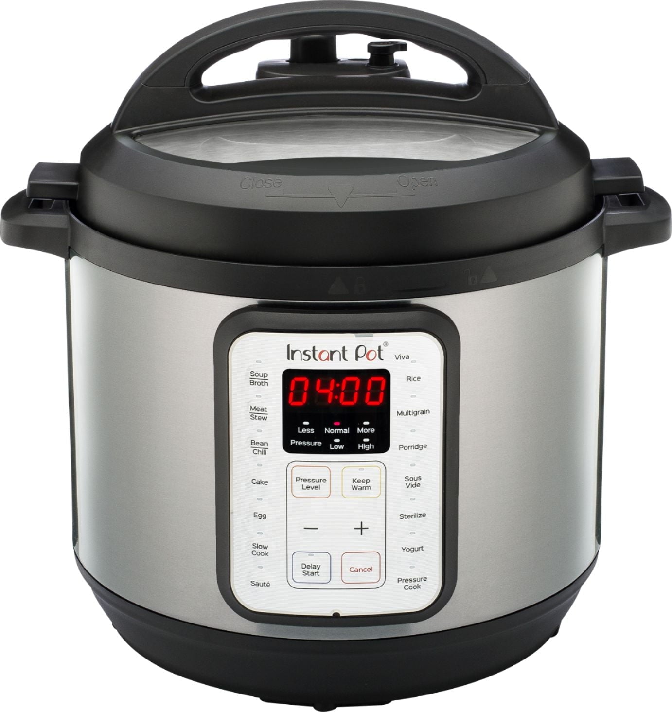 Instant Pot 112-0022-01 Viva 6 Quart 9-in-1 Multi-Use Pressure Cooker with Easy Seal Lid and Sous Vide Program - Silver