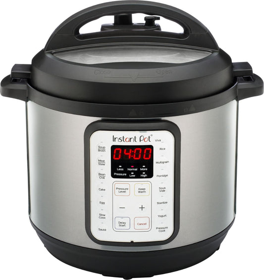Instant Pot 112-0022-01 Viva 6 Quart 9-in-1 Multi-Use Pressure Cooker with Easy Seal Lid and Sous Vide Program - Silver