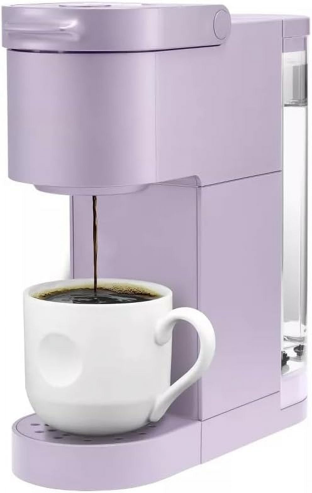 K-Mini Go Single-Serve Kcup Coffee Maker with Strong Brew, 42oz Reservoir, 8-12oz Brew Sizes, Portable Compact Design for Small Spaces, Travel, and Office Use (Violet)