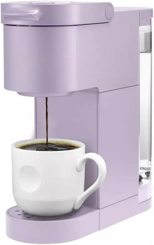K-Mini Go Single-Serve Kcup Coffee Maker with Strong Brew, 42oz Reservoir, 8-12oz Brew Sizes, Portable Compact Design for Small Spaces, Travel, and Office Use (Violet)