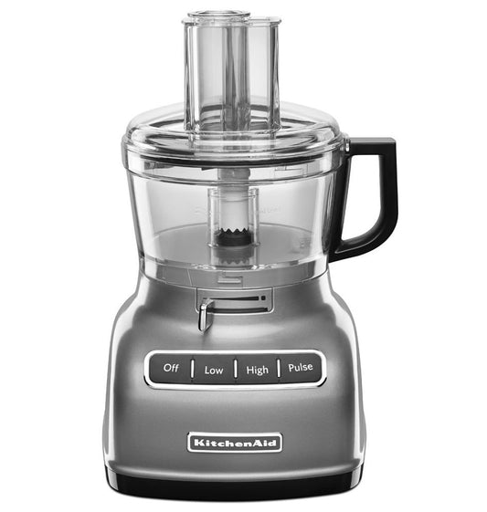 Restored KITCHENAID KFP0722CU 7-CUP FOOD PROCESSOR With EXACT SLICE SYTEM CONTOUR SILVER (Refurbished)