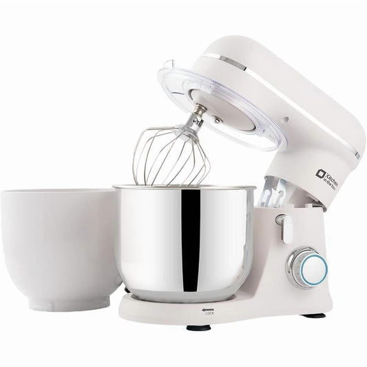 Kitchen in the Box Stand Mixer, 3.5 Quart Small Electric Food Mixer with Egg Whisk, Dough Hook, Flat Beater, 10-Speed, Tilt Head, Portable Lightweight, Two Mixing Bowls