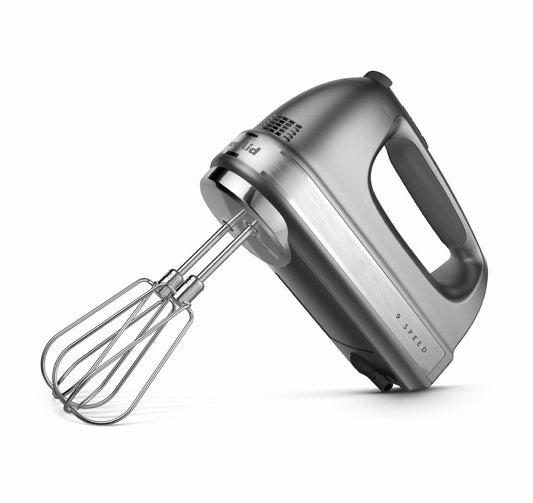 KitchenAid 9-Speed Hand Mixer, Contour Silver, KHM926