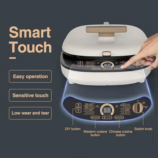 LIVEN Electric Baking Pan LR-D3027S, Removable Electric Griddle for BBQ, Bakery, Steak, Egg Pancake, 1500W