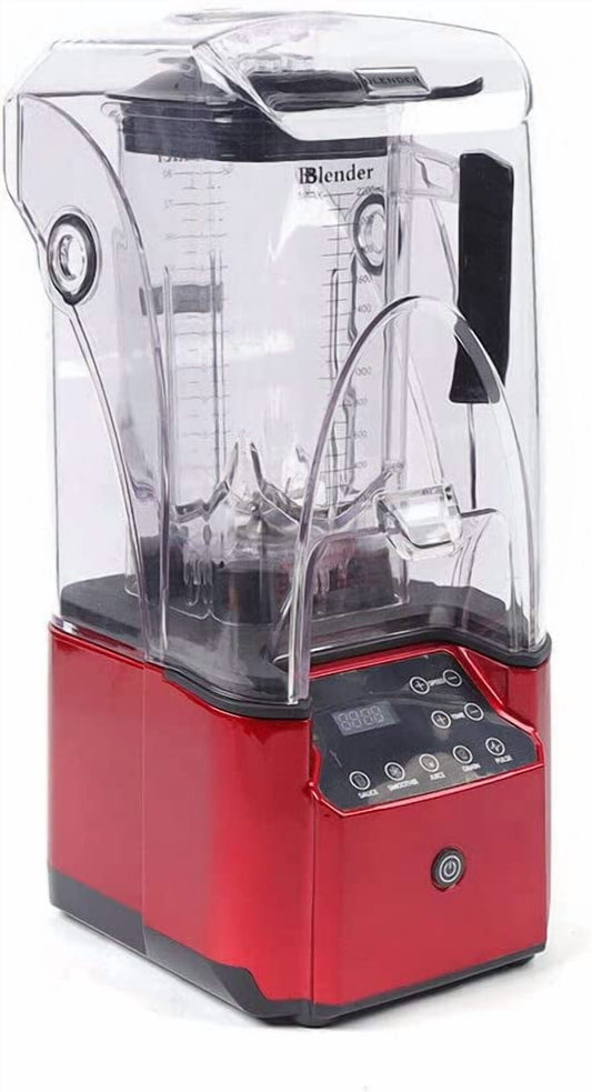LYNICESHOP Professional Commercial Blender, Soundproof Cover Blender With Shield Quiet Sound Enclosure Quiet Commercial Blender for Crushing ice, Smoothie, Puree
