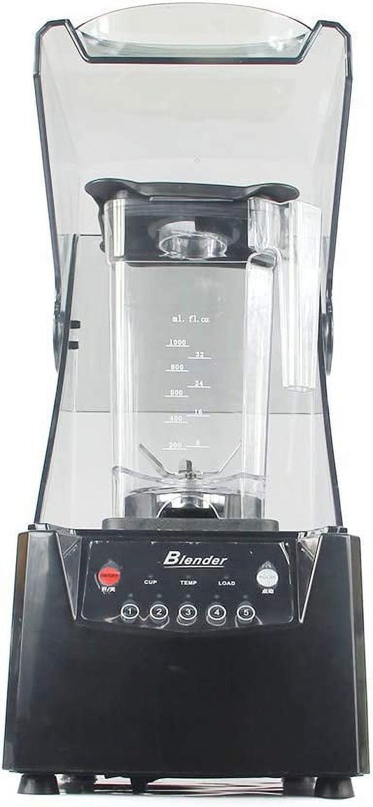 MONIPA Soundproof Electric Blender Large Capacity Blende Personal Portable Low Noise Blender for Kitchen, Puree, Ice Crush, Shakes and Smoothies with Mixing Cup 1.8L 110 V 2600W