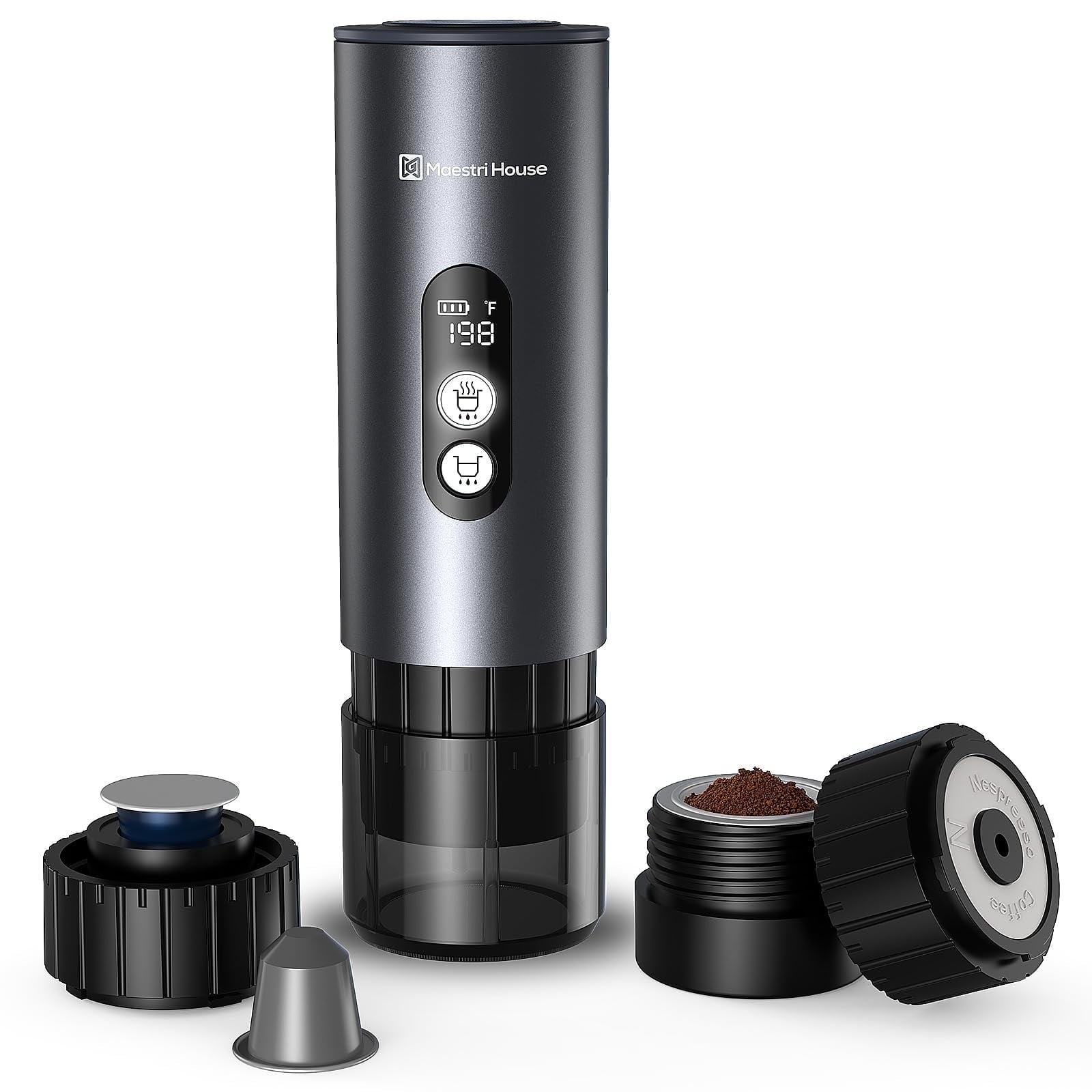 Maestri House Portable 150W, 1-Cup Travel Use Espresso Machine