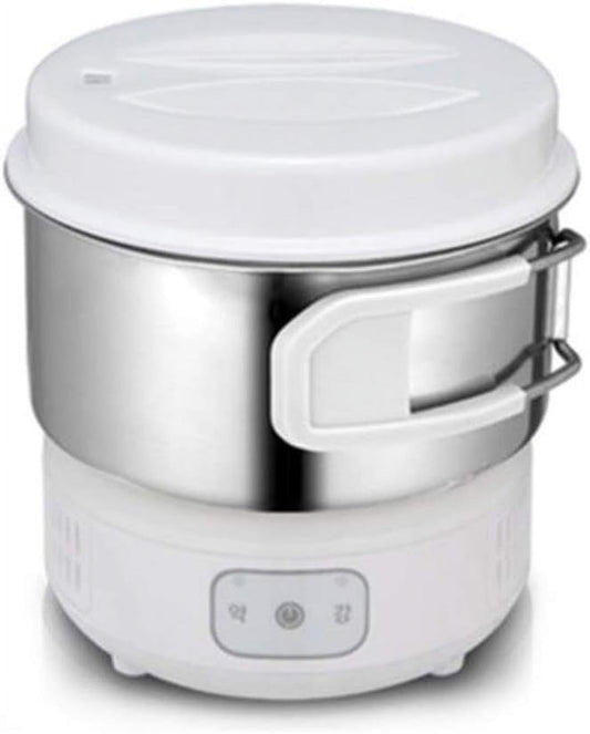 Magic Chef MER-IR600W Electric Mini Induction Multi Cooker Hot Pot Portable Outdoor Camping Stainless Steel Electric Travel Cooker 220V Voltage White 6" 2.64 Ib