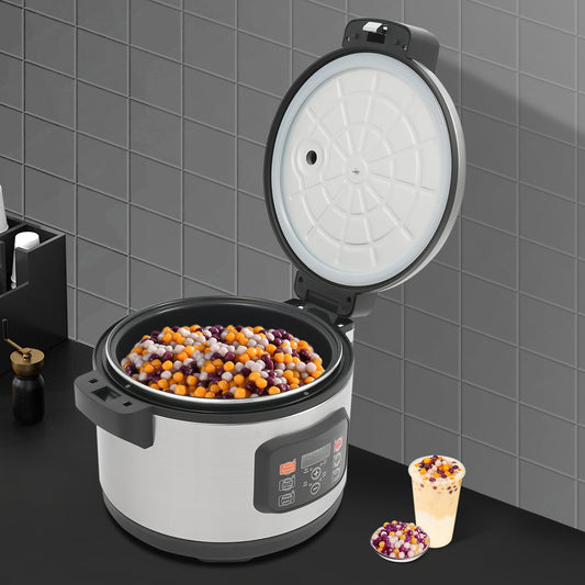 Miumaeov 12L Automatic Boba Pot Tapioca Bubble Tea Pearl Maker Machine Commercial Cooker