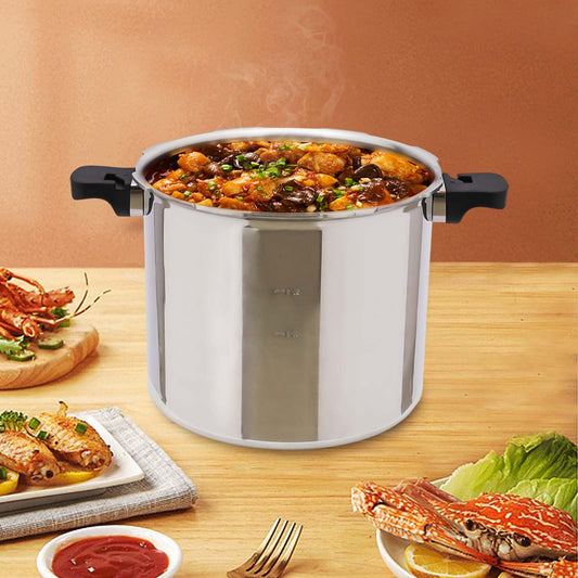 Miumaeov 23 Quart Pressure Canner Cooker Built-In Digital Pressure Gauge Aluminum Explosion Proof Pressure Cookers Canners for Gas Stove