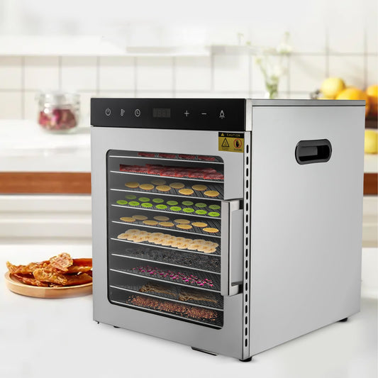 Miumaeov Food Dehydrator with Adjustable Timer and Temperature Control, 800W Electric Food Dryer Machine, Dehydrator for Food and Jerky, Herbs, Veggies, Fruits (10 Trays)