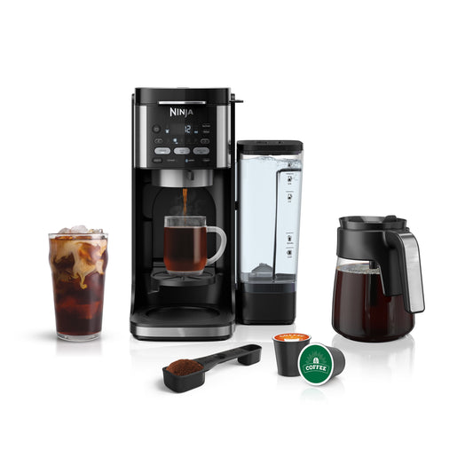Ninja DualBrew Hot & Iced Coffee Maker, Single-Serve, compatible with K-Cups & 12-Cup Drip Coffee Maker, CFP101