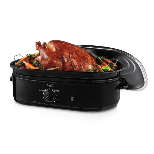 Oster 18-Quart Roaster Oven with Self-Basting Lid, Black