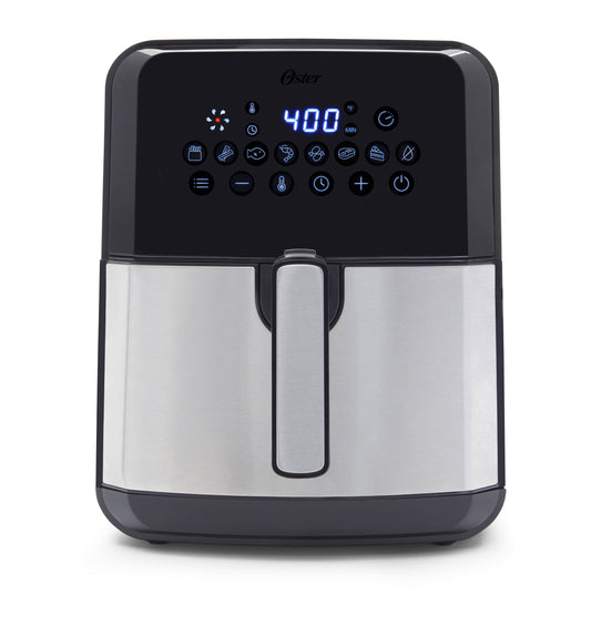 Open Box Oster DiamondForce CKSTAFLC-DM - Hot air fryer - 5 qt - 1200 W - stainless steel/black