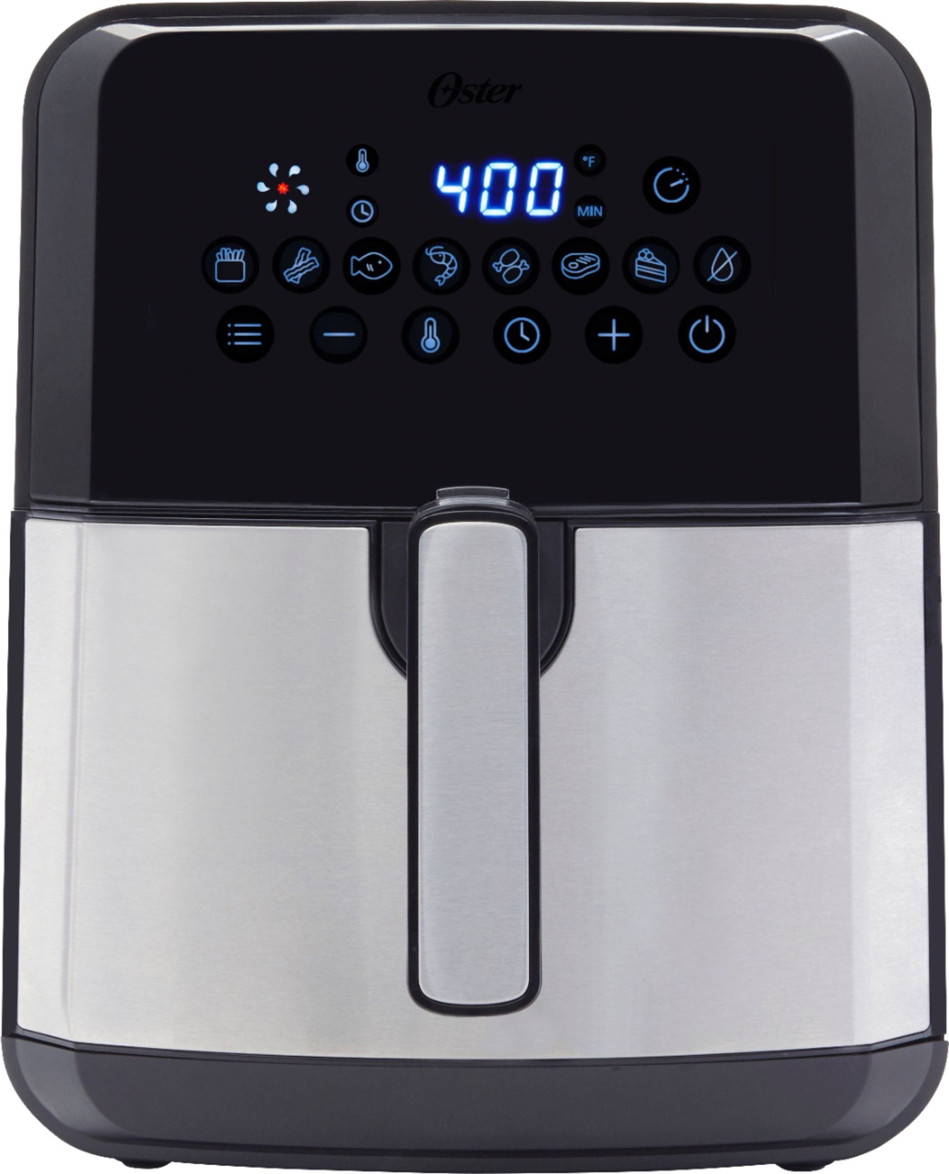 Oster - DiamondForce Nonstick XL 5 Quart Digital Air Fryer - Black