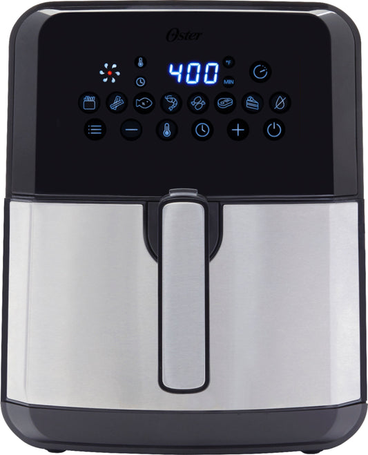 Oster - DiamondForce Nonstick XL 5 Quart Digital Air Fryer - Black