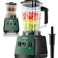 PRASKY Professional Blender - 2400W Peak/1000W Rated Power, 25,000 RPM - 68oz BPA-Free Containers - Ice Crushing & Grinding Combo (2 Containers Included)