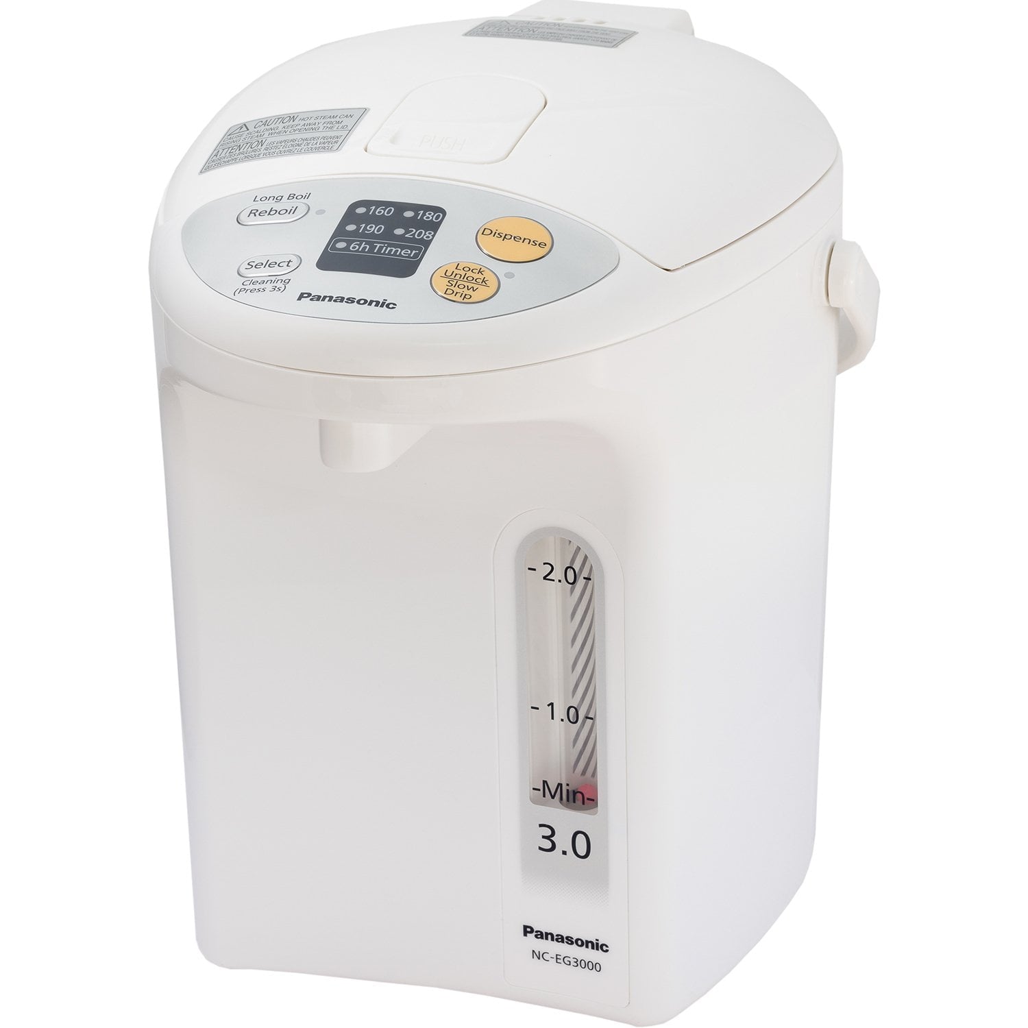 Panasonic 3 L LCD Display White Thermo Hot Pot