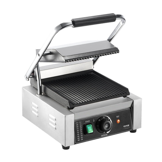 Panini Press Grill, 9x9 Electric Sandwich Maker with Nonstick Plates, Panini Presser & Griddle for Indoor Use, 1800W
