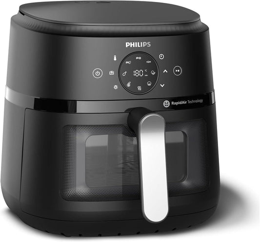 Philips 2000 Series Airfryer - 6.2L Capacity, RapidAir Technology, Up to 90% Less Fat, 13-in-1 Cooking, Touchscreen, Cooking Window (NA231/00)