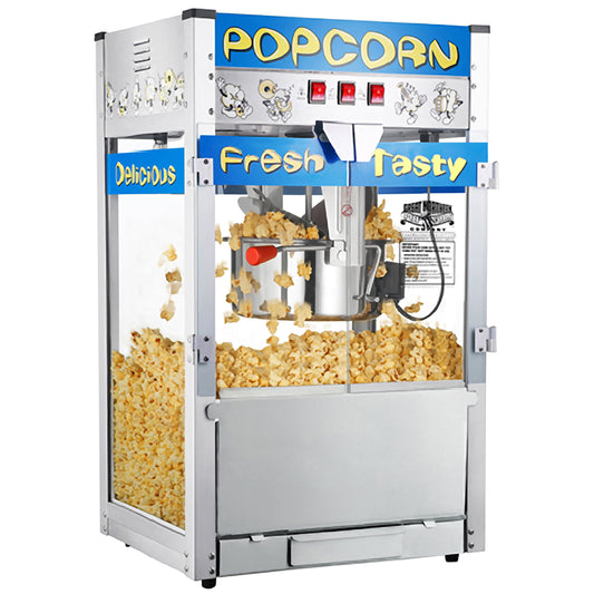 Great Northern Popcorn 12oz Pop Heaven Popcorn Maker with Accessories, Blue