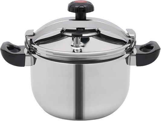 Pressure Cooker 11 Quart Stainless Steel Pressure Canner (Non-Aluminum) 11 QT Explosion-Proof Cookware with Spring Valve Safeguard Devices, Compatible with Gas & Induction Cooker (11.6 Quarts)