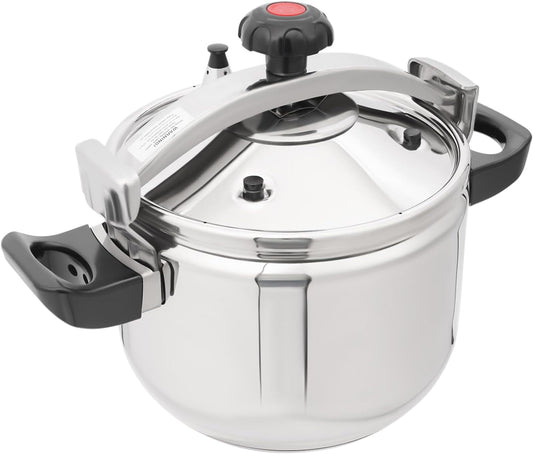 Pressure Cooker, 23.25Qt Stainless Steel Pressure Pot, 60Kpa High-Pressure Pressure Stewing Canner Quick Cooking Explosion-Proof Cookware for All Stoves Induction Gas Electric (22L/23.25 Qt)