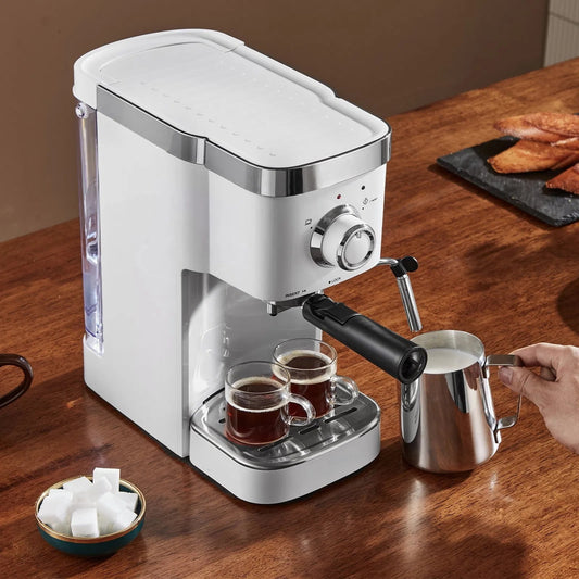 Professional 15Bar Espresso Coffee Machine – Semi-Automatic Cappuccino Maker with Commercial-Grade Steam Wand & Precision NTC Temperature Control