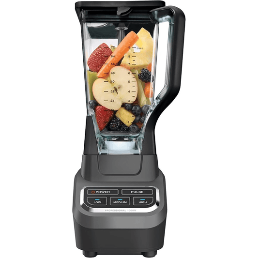 Professional 72 Oz Countertop Blender with 1000-Watt Base and Total Crushing Technology for-Smoothies, Ice and Frozen Fruit, Black