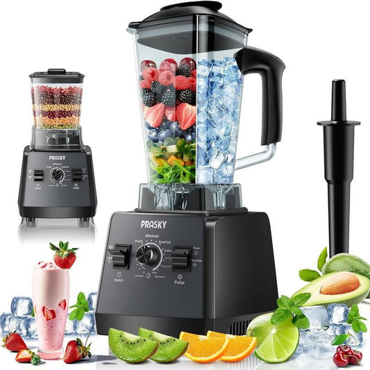Professional Blender,Kitchen for Blender 68oz BPA Free 2 Containers Countertop Blenders Ice Crushing&Max.2400Watts/1000Watts Blender and Grinder Combo 25000RPM