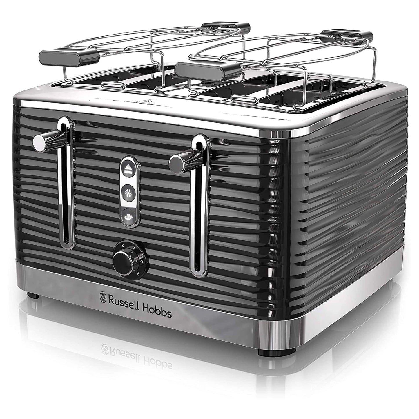 Russell Hobbs  Old School 4 Slice Toaster in Black