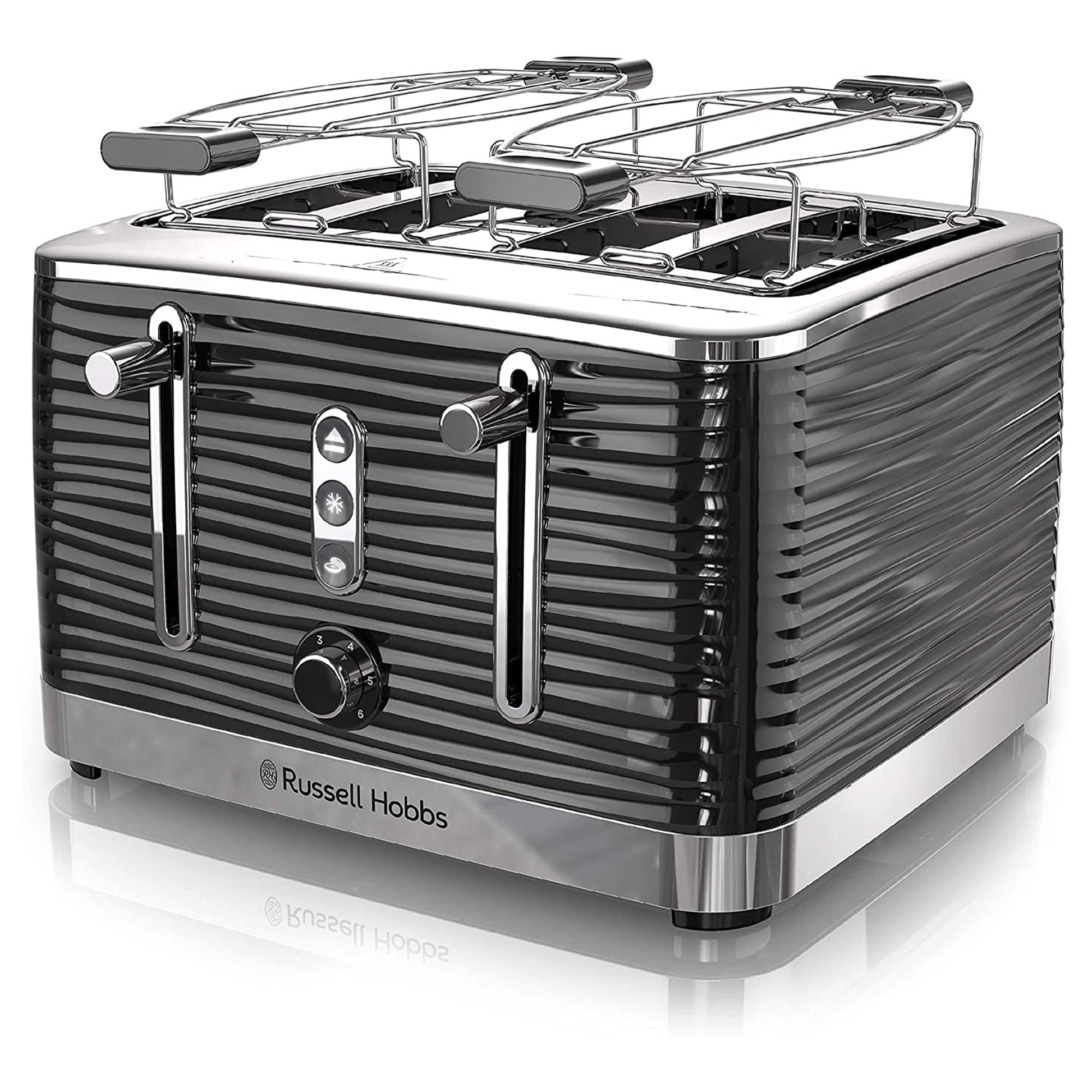 Russell Hobbs  Old School 4 Slice Toaster in Black