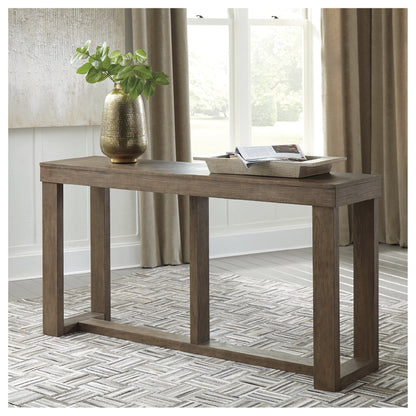 Signature Design by Ashley Contemporary Cariton Sofa/Console Table  Gray
