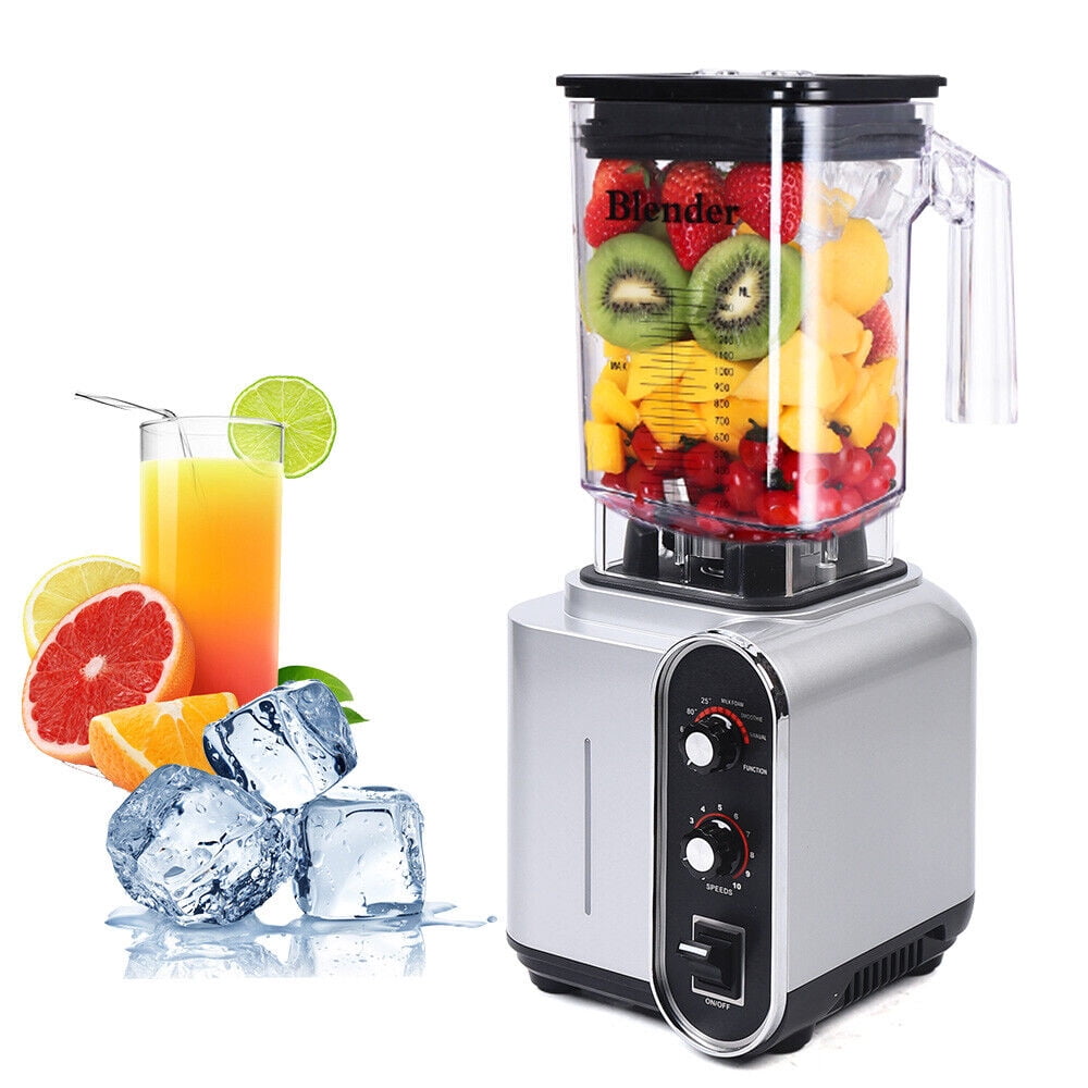 Soundproof Blender 110V 2200W 1.5L Commercial Fruit Juice Smoothie Maker Quiet Sound