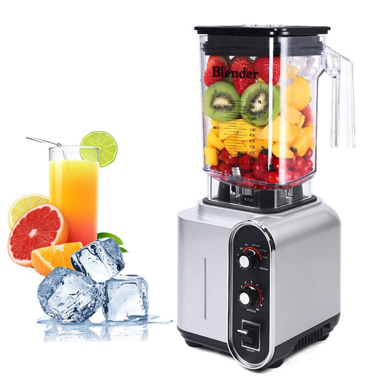Soundproof Blender 110V 2200W 1.5L Commercial Fruit Juice Smoothie Maker Quiet Sound
