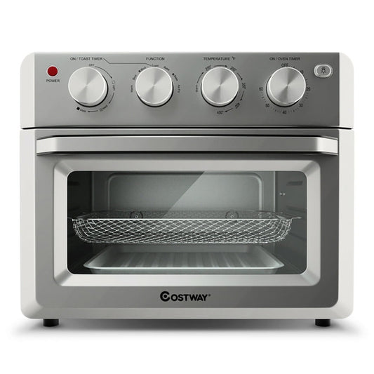 Spaco 19 Qt Dehydrate Convection Air Fryer Toaster Oven with 5 Accessories, french door digital air fryer oven capacity accessories convection rack