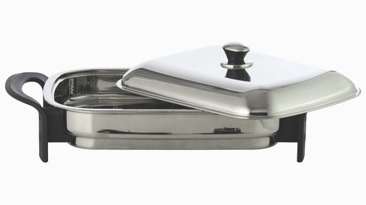 Precise Heat&#8482; T304 Stainless Steel 16&quot; Rectangular Electric Skillet