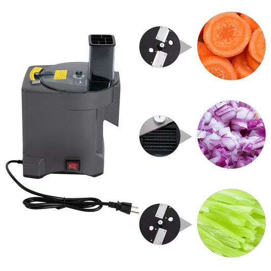 TFCFL 3-In-1 Electric Food Slicer Shredder Dicer Commercial Vegetable Processor Tool 110W 110V
