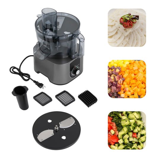 TFCFL 600W 110V Electric Commercial 3 in 1 Fruit Dicing Machine Food Processors 7L/1.85gal