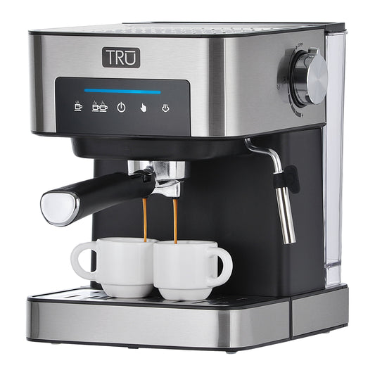 TRU 15-Bar, 2-Cup Stainless Steel for Espresso Machines
