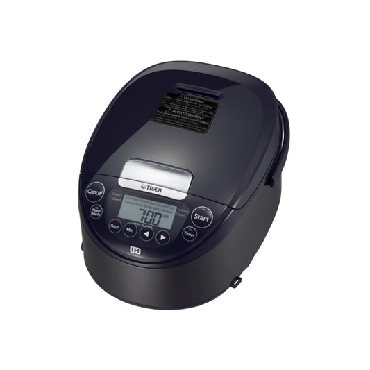 Tiger JPW-H18U Induction Heating Rice Cooker and Warmer with 14 Menu Presets and LCD Display (10-Cup, Mauve Black)