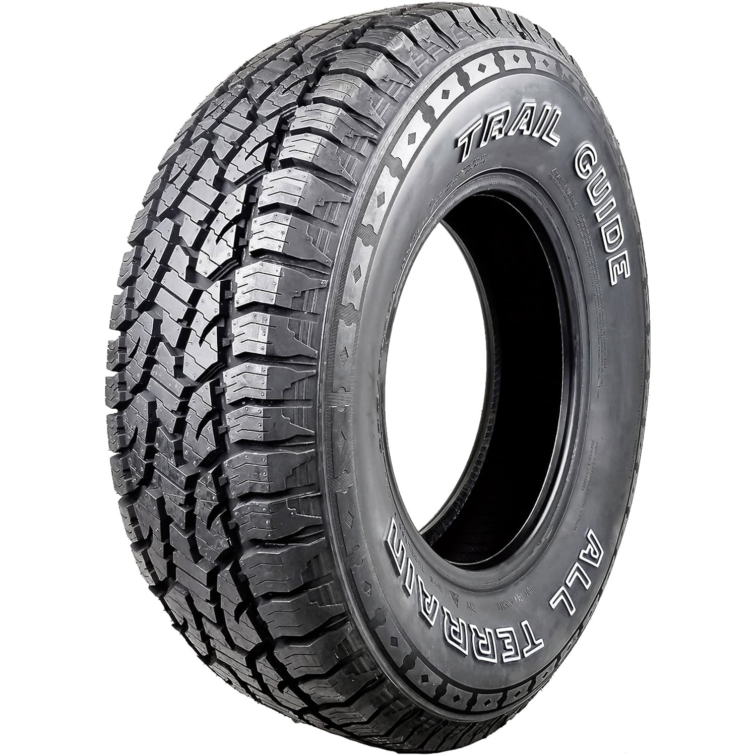 Trail Guide All Terrain 265/65R17 112S AT A/T Tire Fits: 2005-15 Toyota Tacoma Pre Runner, 2000-06 Toyota Tundra Limited