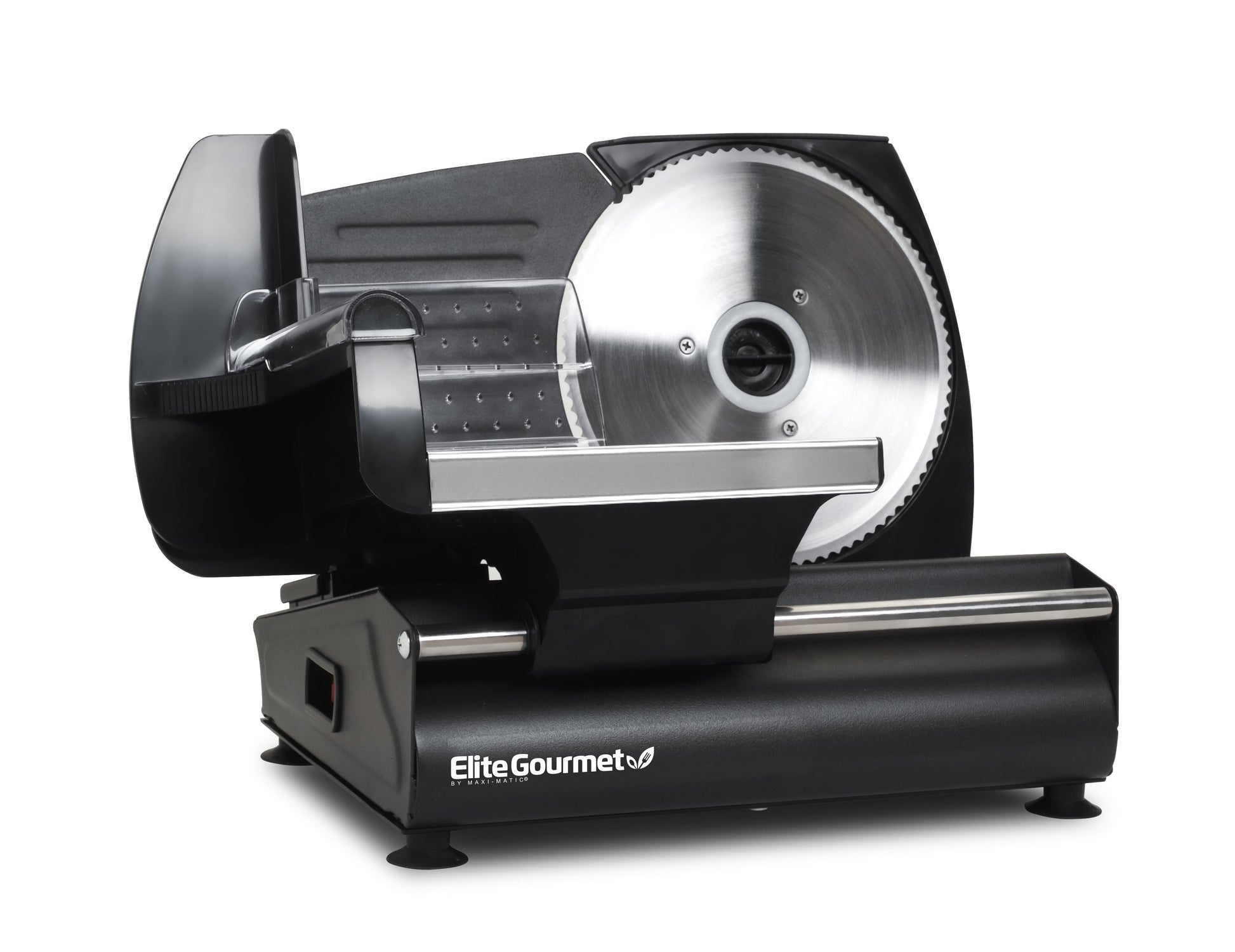 Ultimate Precision Electric Deli Food Meat Slicer, Removable Stainless Steel Blade, Adjustable Thickness, Ideal For Cold Cuts, Hard Cheese, Vegetables & Bread, 7.5”, Black