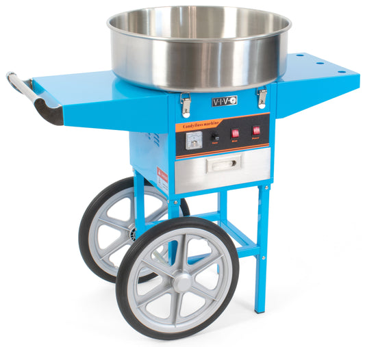 VIVO Blue Electric Commercial Cotton Candy Machine Stand | Floss Maker