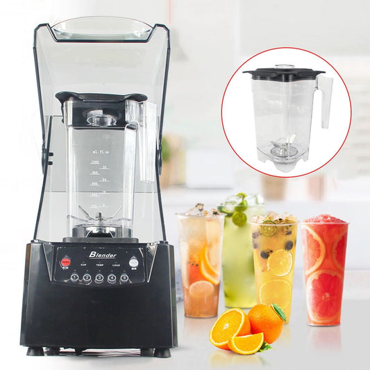 Wuzstar Soundproof Blender,Commercial Fruit Juice Smoothie Maker With Shield Quiet Sound Enclosure 110V 2600W 1.8L