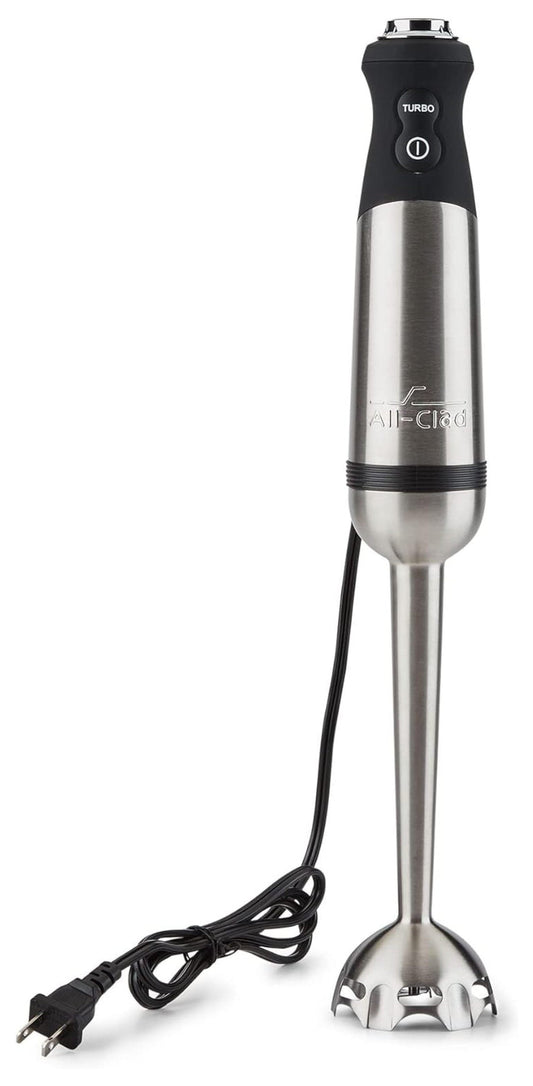 XilhXLy Electrics Stainless Steel Immersion Blender 2 Piece Turbo Function 600 Watts Detachable, Variable Speed Control, Hand Blander, 9-1/4-inch