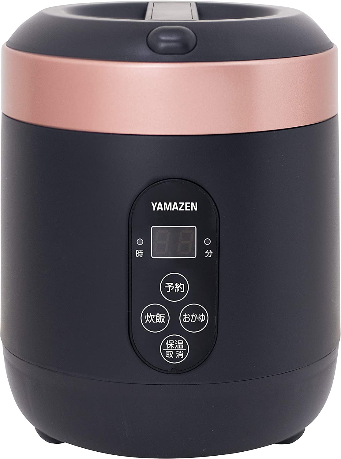 [Yamazen] Rice cooker 0.5-1.5 go Microcomputer-type small mini rice cooker with rice cracker mode for warm living Reservation function Black YJG-M150 (B) Japan Import