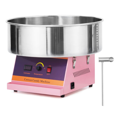 Yesfashion Electric Commercial Cotton Candy Machine, 1030W Candy Floss Maker, with Stainless Steel Bowl and Sugar Scoop, Cotton Candy Maker, Home Party Carnival